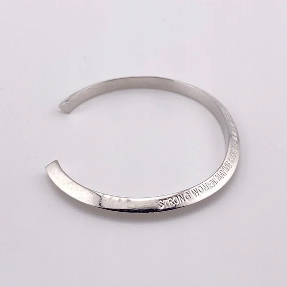 5/$20 Stella Valle Strong Women May We Know Them Silver Bracelet - Picture 4 of 12